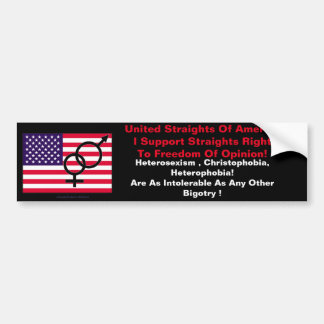 Straight Rights Bumper Sticker