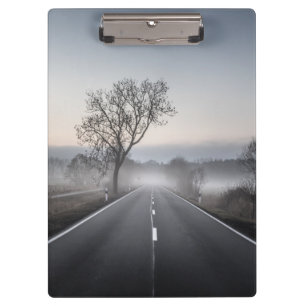 Straight scenic country road clipboard