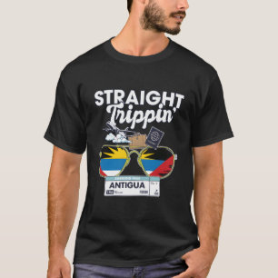 Straight Trippin' Antigua Vacation Tour Travel Tri T-Shirt