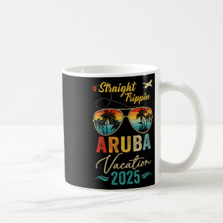 Straight Trippin Aruba 2025 Family Summer Vacation Coffee Mug