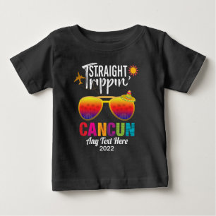 Straight Trippin Cancun Mexico Travel Vacation  Baby T-Shirt