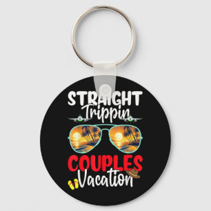 Straight Trippin Couples Trip 2026 Beach Summer Keychain