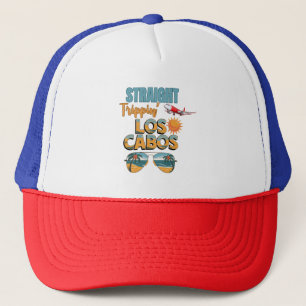 Straight Trippin' Los Cabos 2025 Fun Vacation Trucker Hat
