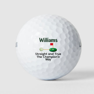Straight True Champion Way Personalized Gift Golf Balls