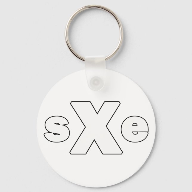 Straightedge 002 keychain (Front)