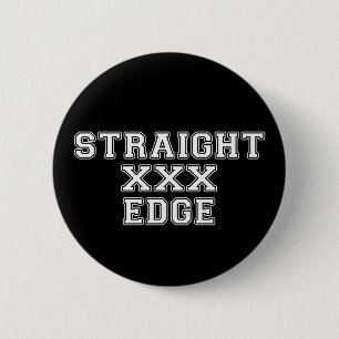Straightedge 2 Inch Round Button