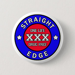 Straightedge button
