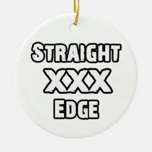 Straightedge Ceramic Ornament