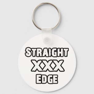Straightedge keychain