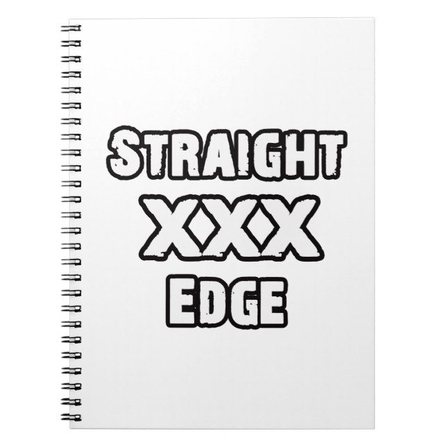 Straightedge Notebook (Front)