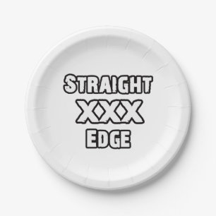 Straightedge Paper Plate