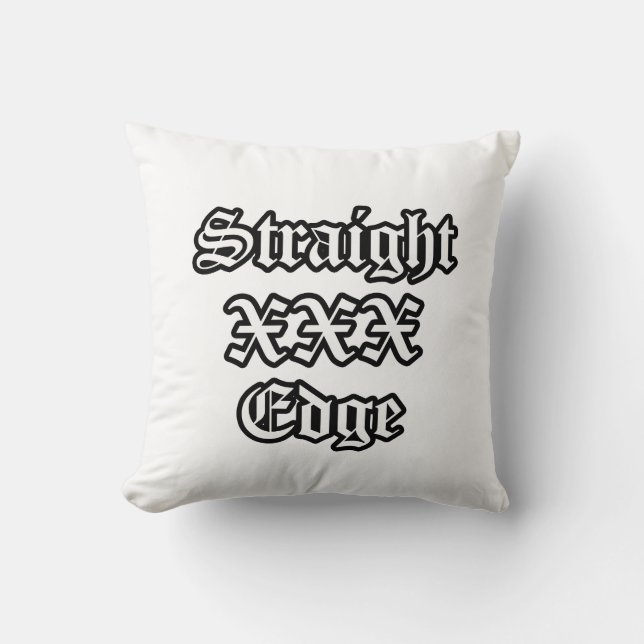 Straightedge Pillow (Front)