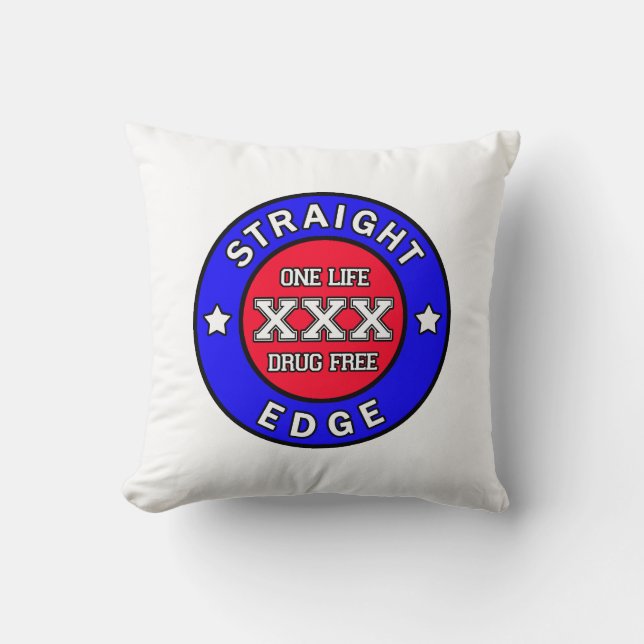 Straightedge pillow (Front)