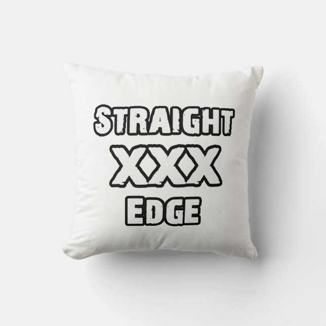 Straightedge pillow (Front)