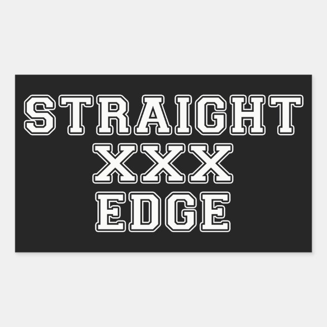 Straightedge Sticker (Front)