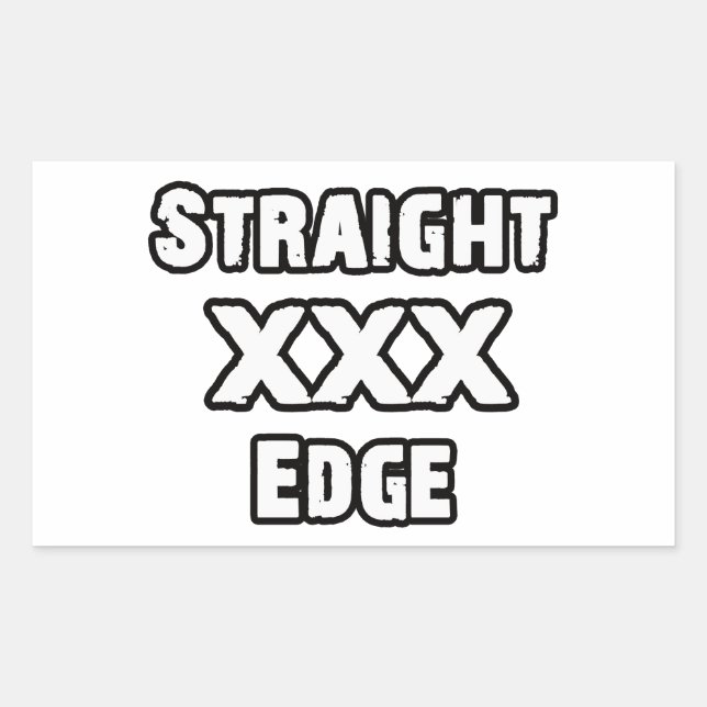 Straightedge Sticker (Front)