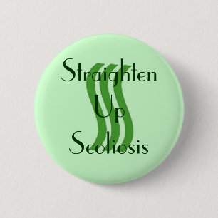 Straighten Up Scoliosis Button