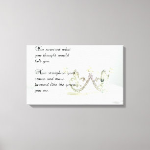 Straighten Your Crown Canvas Print