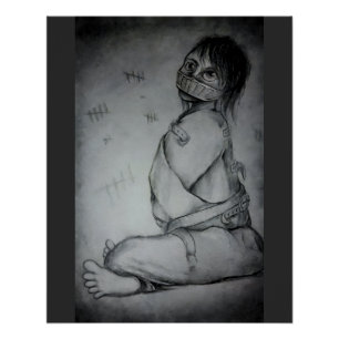 Straitjacket Girl — Original Horror Art Print
