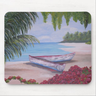 Stranded on a Tropical Island Mouse Pad