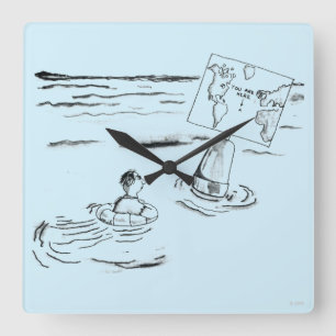 Stranded Square Wall Clock