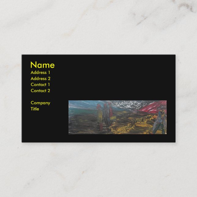 STRANDED WITH GEORGE  BUSINESS CARD (Front)