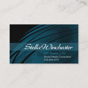 Strands Trendy Stylish Business Card template
