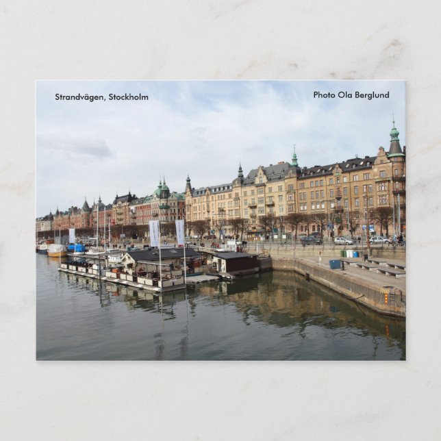 Strandvägen, Stockholm, Photo Ol... Postcard (Front)