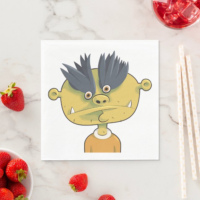 Strange Alien Person Napkin (Creator Uploaded)