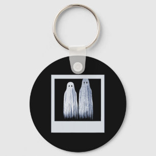 Strange And Unusual Ghost Photo Funny Horror Movie Keychain