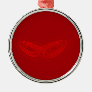 Strange Attractor - Fun Chaos Theory Physics Math Metal Ornament