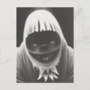 Strange Bizarre Monster Halloween Postcard