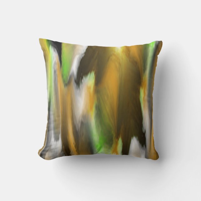 Strange colourful pattern throw pillow (Front)