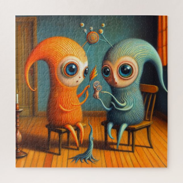 Strange creatures jigsaw puzzle (Vertical)