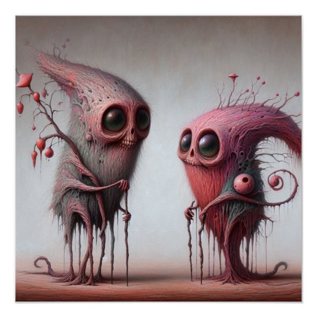 Strange creatures poster (Front)