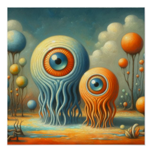 Strange creatures poster (Front)