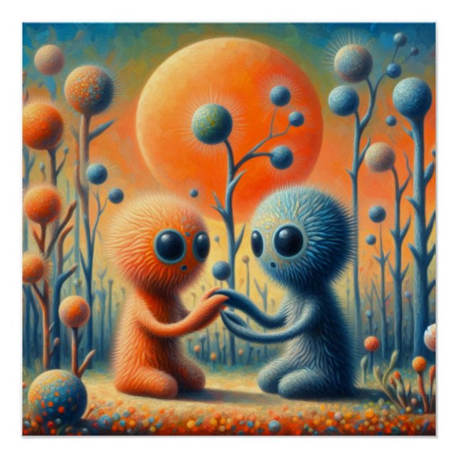 Strange creatures poster (Front)