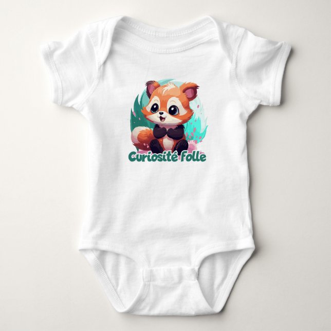 Strange curiosity baby bodysuit (Front)