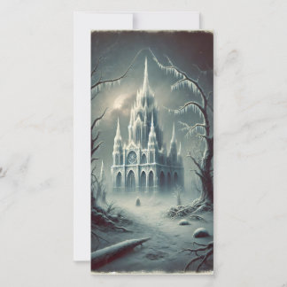 Strange Dark Snowy Winter Night Card