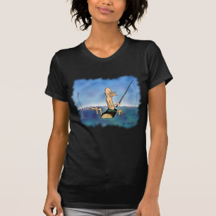 Strange Day Fishing Cartoon T-Shirt