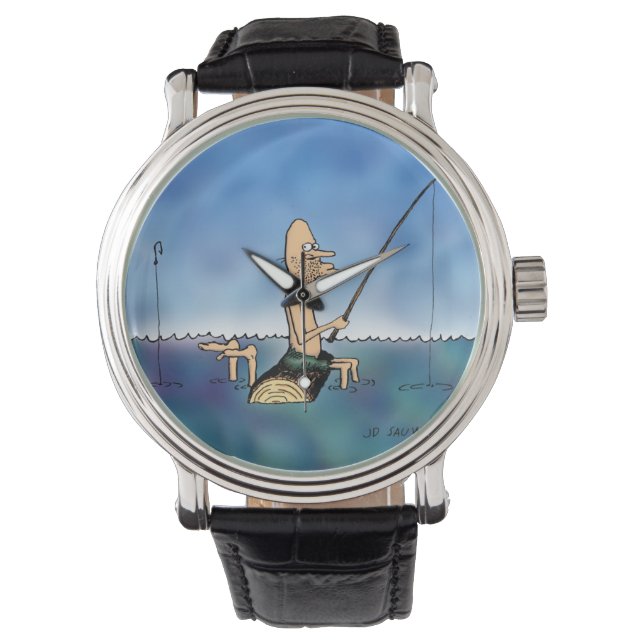 Strange Day Fishing Funny Watch (Front)
