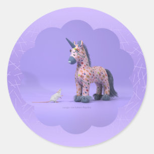 Strange encounter classic round sticker