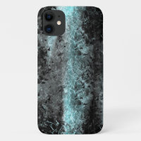 Strange fibrous texture in clear blue and black