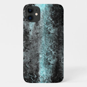 Strange fibrous texture in clear blue and black iPhone 11 case
