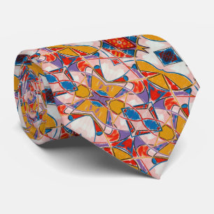 Strange Fish-Hand Painted Abstract Pattern Tie