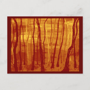 strange forest postcard