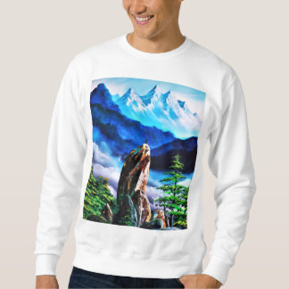 Strange mountain... reached the summit. sweatshirt