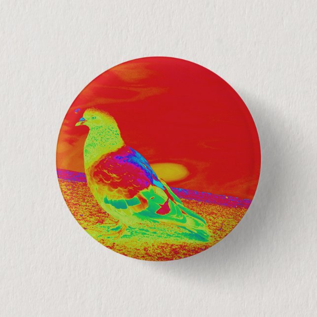Strange Pigeon 1 Inch Round Button (Front)