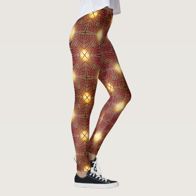 Strange repetition lines generating light circles  leggings (Right)