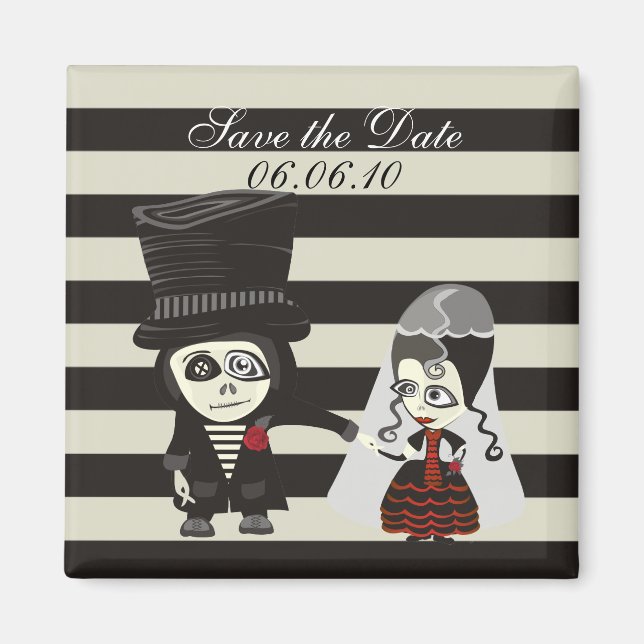 Strange Save the Date Magnet (Front)